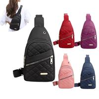 Women's Graphic Quilted Fanny Pack for Gift, Fall Multi-pocket Zipper Compact Purse, Commuting Belt Bag, Suitable for Beach, ...