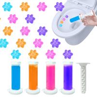 Flower Pattern Toilet Cleaning Gel, 1 Box Toilet Cleaner, Toilet Cleaning Agent, Suitable for Toilet and Bathroom Cleaning, T...