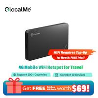 GlocalMe U3 4G LTE Mobile Hotspot Device, No SIM Card Needed, 10 Devices Supported, 12h Endurance Battery, Portable WiFi for ...