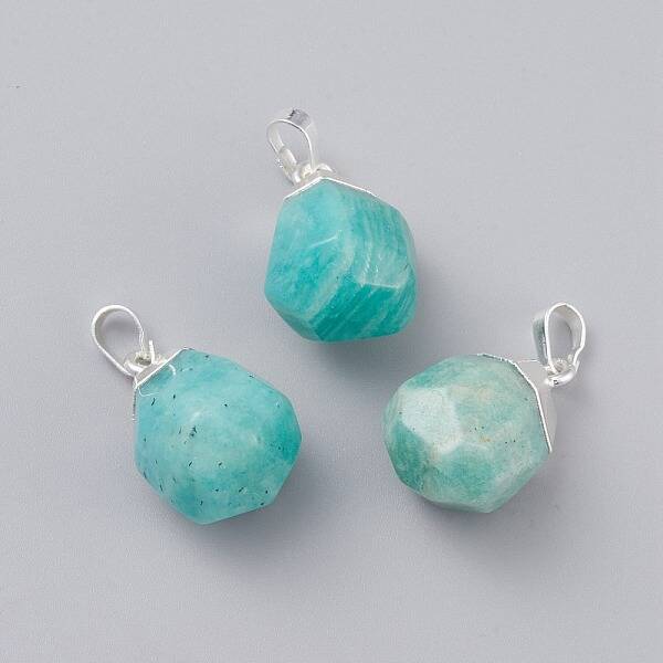 Natural Amazonite Pendants