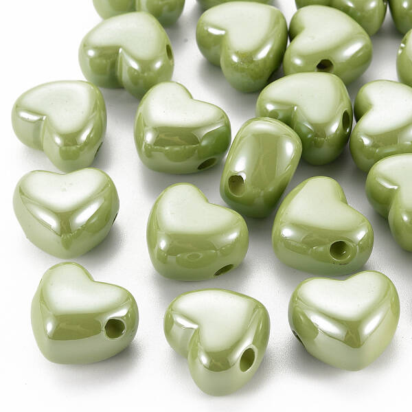 Opaque Acrylic European Beads