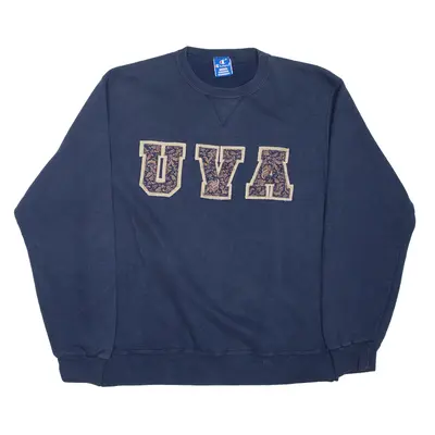 CHAMPION UVA USA Sweatshirt Blue Womens XL
