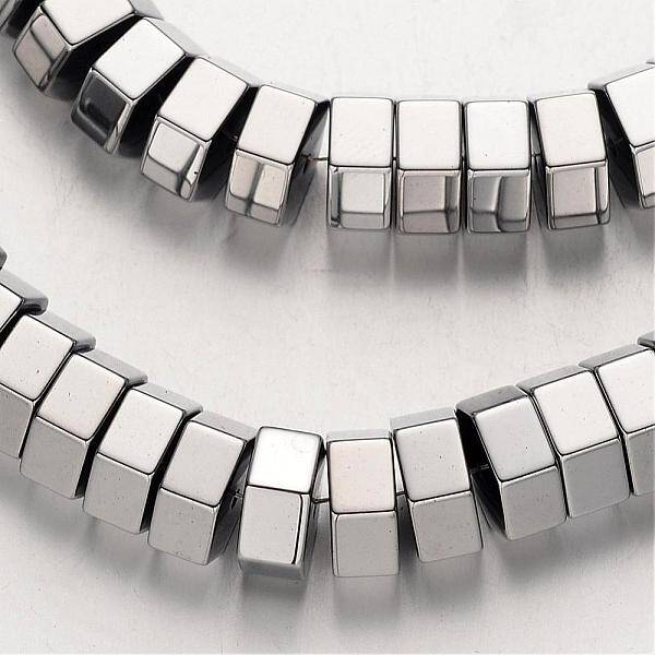 Electroplate Non-magnetic Synthetic Hematite Bead Strands