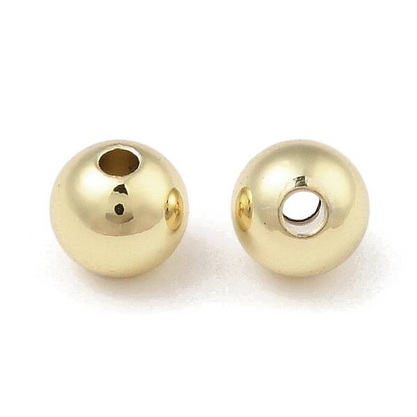 Rack Plating Brass Round Beads