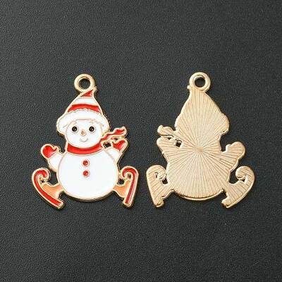 Christmas Alloy Enamel Pendants