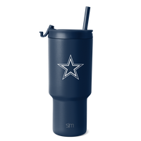 Simple Modern NFL Trek Tumbler 30oz - Flip Lid with Straw - Leak Proof, Dishwasher Safe Water Bottle