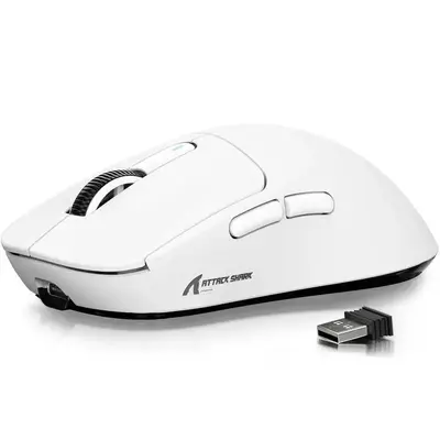 ATTACK SHARK X3 Wireless Gaming Mouse, 26000DPI Gaming Sensor Mouse with Anti-slip Sticker, Lightweight Gaming Mouse, Rech...