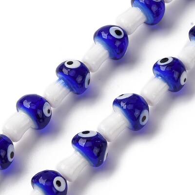 Handmade Evil Eye Lampwork Beads Strands