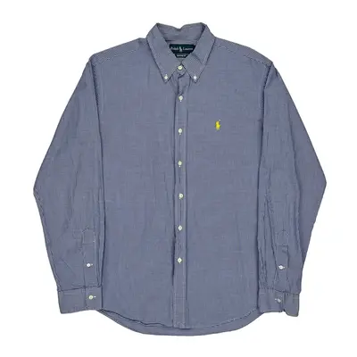 Ralph Lauren Checked Shirt - Large Blue Cotton