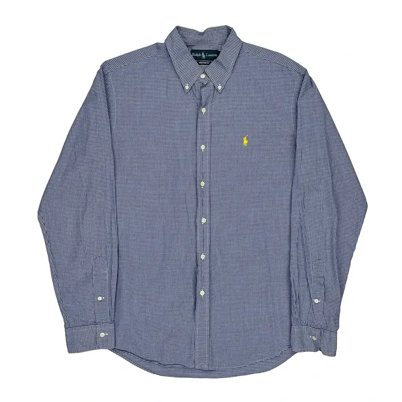Ralph Lauren Checked Shirt - Large Blue Cotton