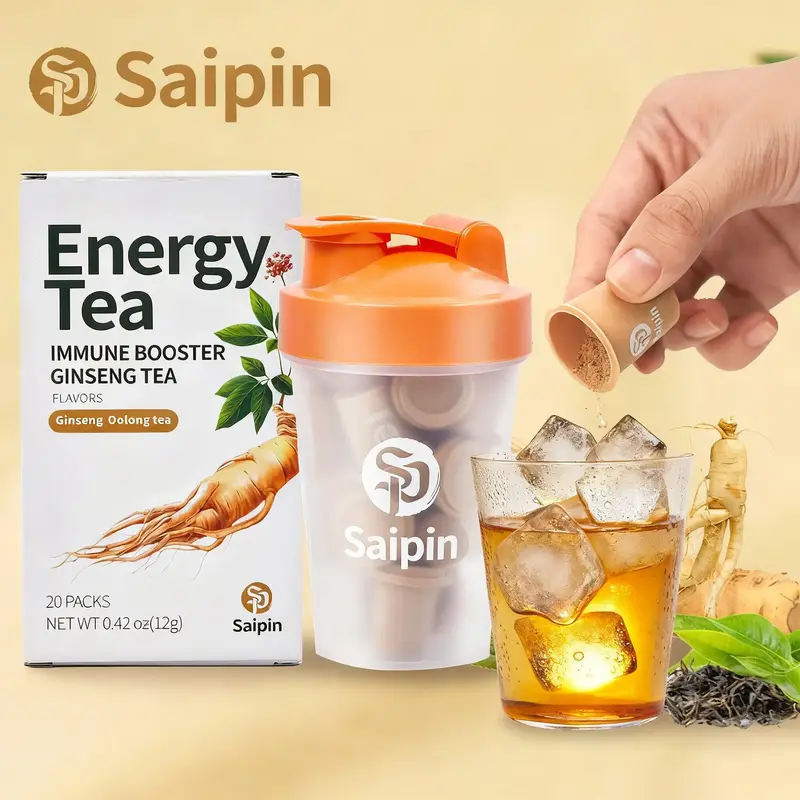 SAIPIN · Freeze-Dried Ginseng Tea - 3s Tea Revolution · -45°C Extraction | Smart & Pure Energy · No Sugar | Perfect for W...