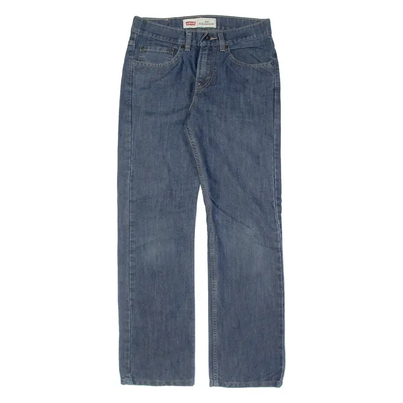LEVI'S 514 Jeans Boys Blue Slim Straight W28 L28