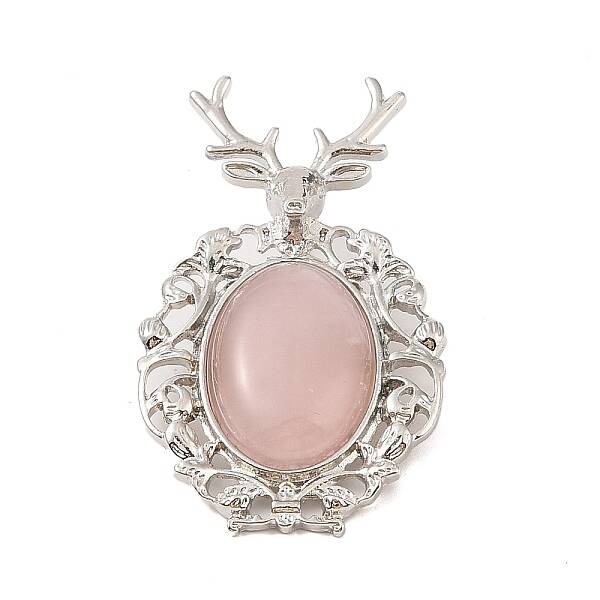 Natural Rose Quartz Pendants