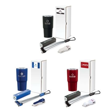 100 Promotional Systems 4-Piece Technology Gift Set - UL Certified ...