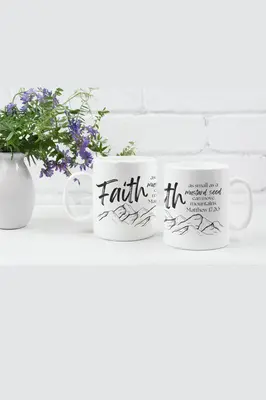 Faith Can Move Mountains Coffee Cup