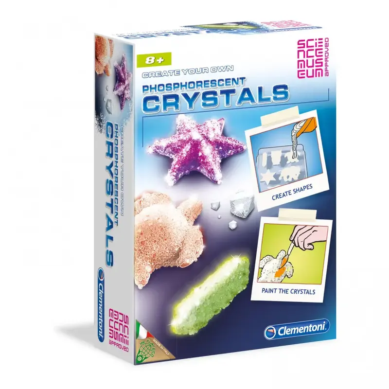 Clementoni, Science & Play, Crystal Laboratory, for girls, 8+ years