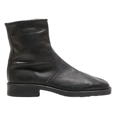 AMIA Ankle Boots Black Leather Mens UK 8