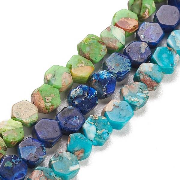 Synthetic Imperial Jasper Beads Strands