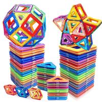 DIY Magnetic Building Blocks, Large STEM Construction Toy Set, Educational Magnet Toys for Learning, Assorted Colors for Birt...