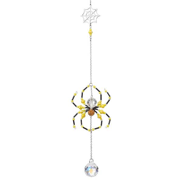 Spider Glass Beaded Hanging Ornaments