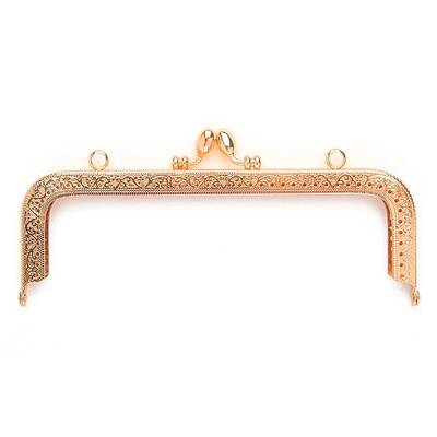 Alloy Kiss Lock Purse Frame Handle