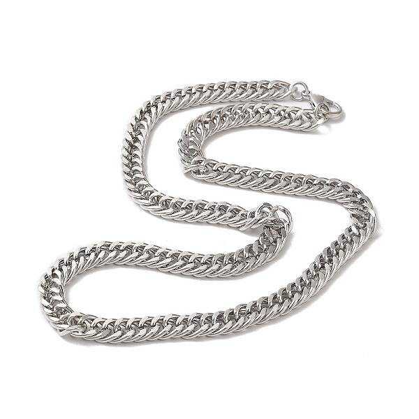 Iron Cuban Link Chain Necklaces for Women Men