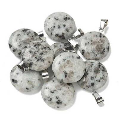 Natural Sesame Jasper Pendants