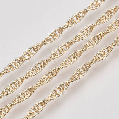 Soldered Brass Covered Iron Singapore Chains