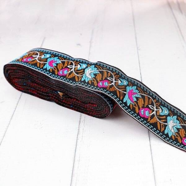5M Ethnic Style Polycotton Embroidery Ribbon