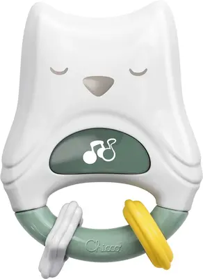 Chicco Day & Night 2 In 1 Owl Night Light With Rattle 1 Pcs