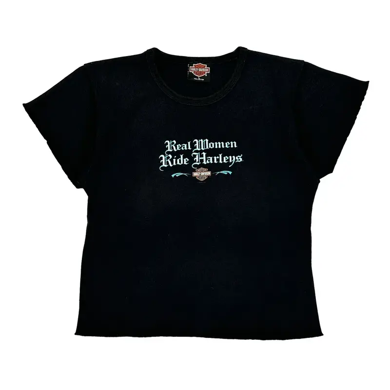Made In Usa Dover Ohio Harley Davidson T-Shirt - Large Navy Cotton