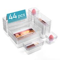 Vtopmart Drawer Organizers Set-44 Pieces for Makeup Cosmetic Kitchen Utensils Tool Organizer for Gadget Boxes Storage  Non-Sl...