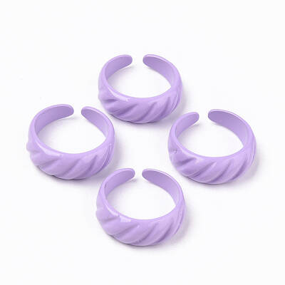 Spray Painted Alloy Cuff Rings