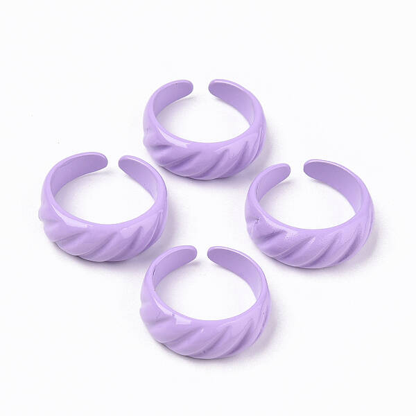 Spray Painted Alloy Cuff Rings