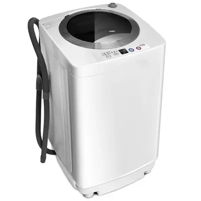 Costway Portable Washing Machine, Full Automatic Washer and Dryer Combo, Compact Laundry Washer Spinner for Apartment Hotel F...