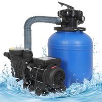 12in Sand Filter Pump for Above Ground Pool Up to 12046 GAL,1/2HP Pool Pump, 2641GPH High-Flow Cleaner Systems with 6-Way Mul...