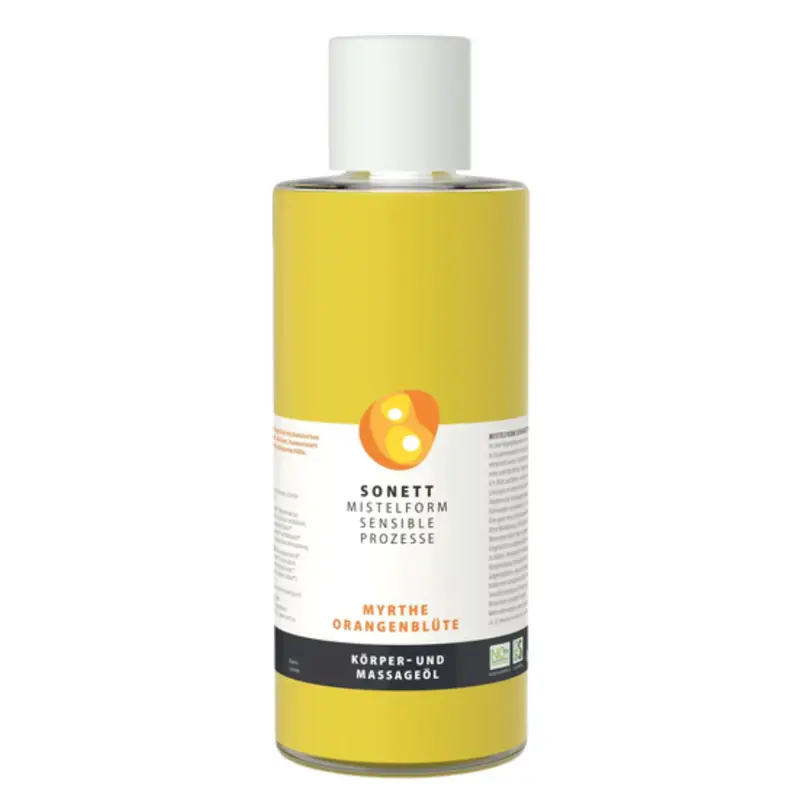 Sonett MISTELFORM SENSIBLE PROZESSE Massage and Body Oil, 485 ml myrtle and orange blossom