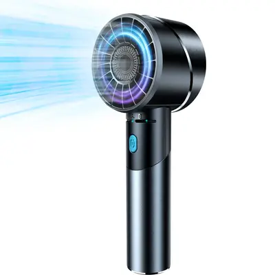 Portable Turbo Handheld Cooling Fan, 4-Speed Strong Wind, 16H Battery, Mini Metal Pocket Rechargeable Personal Fan for Travel...
