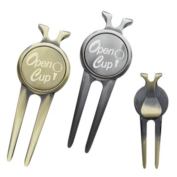 36 Promotional Deluxe Magnetic Divot Repair Tool with Ball Marker ...