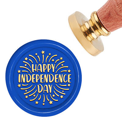 Brass Wax Seal Stamp with Handle