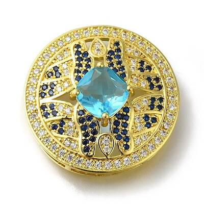 Rack Plating Brass Micro Pave Cubic Zirconia Links