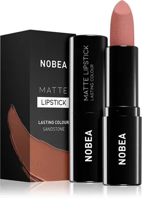 NOBEA Day-to-Day Matte mattifying lipstick color Sandstone #M20 3 g