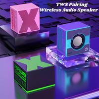 YOYOWAY Mini Wireless Audio Speakers with TWS Pairing,Hands-free Call, BT5.0, Portable Bluetooth Speaker for Home/Party/Outdo...