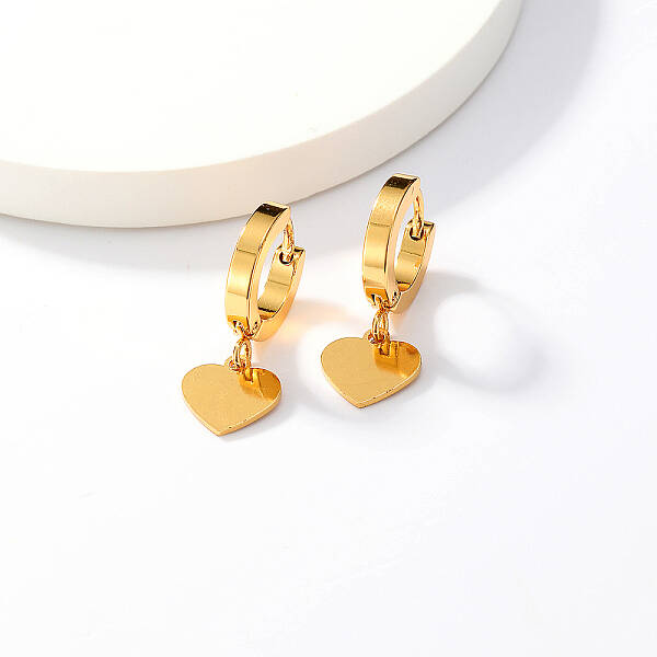 Fashionable Classic Heart-shaped Earrings with High-end Feel
