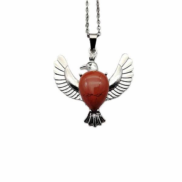 Peace Dove Water Droplet Crystal Necklace Pendant Fashion Ornament Simple Pendant
