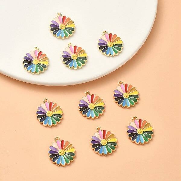 Alloy Enamel Pendants