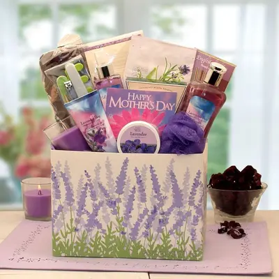 Gift Baskets Moments Of Relaxation Lavender Spa Gift Box
