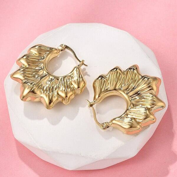 304 Stainless Steel Hoop Earrings