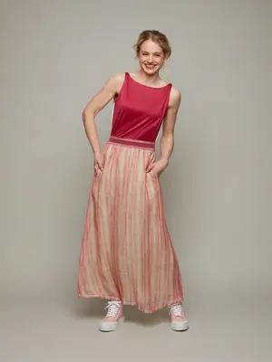OLEANDER | Easy Maxi Skirt | Colour: CONFETTI PINK | Size: XL
