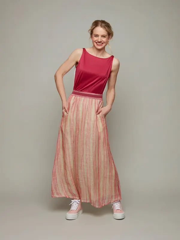 OLEANDER | Easy Maxi Skirt | Colour: CONFETTI PINK | Size: XL